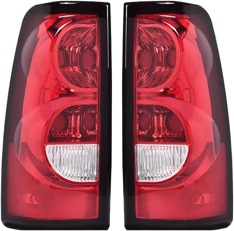 GPLUS Rear Tail Lights Compatible with Chevy Silverado 2003 2004 2005 2006,Tail Lamp Left & Right Luces Traseras, Faros Traseros,Red GM2800174, GM2801174,Rear Brake Lamps Assembly - Image 1